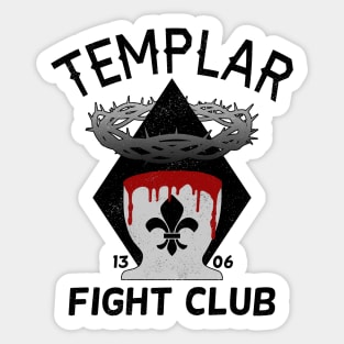 Templar Fight Club Sticker